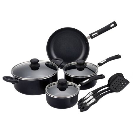 Set De Ollas y Utensillos Hamilton Beach Negro SOU24HBP