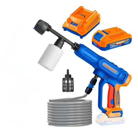 Hidrolavadora A Presion Inalambrica Brushless 20v Wadfow Azul 50