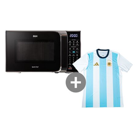 Microondas Bgh B120Dn20 20L 700W Digital +Camiseta ARG BGH