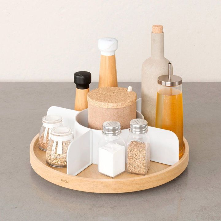 Tabla De Madera Organizadora Especias Umbra Madera Natural - Vista 6