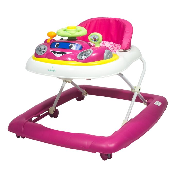Andador Autito con luces y sonidos Infanti rosa - Vista 1