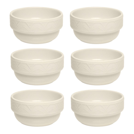 Serena Cream - Set X 6 Bowls 500 Ml Oxford