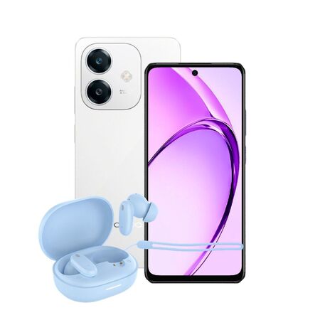 Combo Oppo A60 8+256GB White + Dekkin FlowBuds TWS Celeste