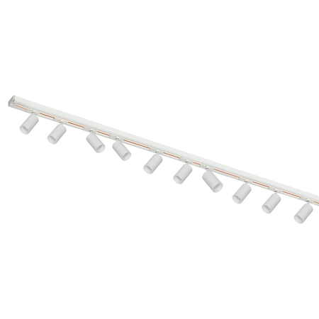 Riel 3 Mts 1 Efecto Con 10 Cabezales Biz Dicro Gu10 Apto Led