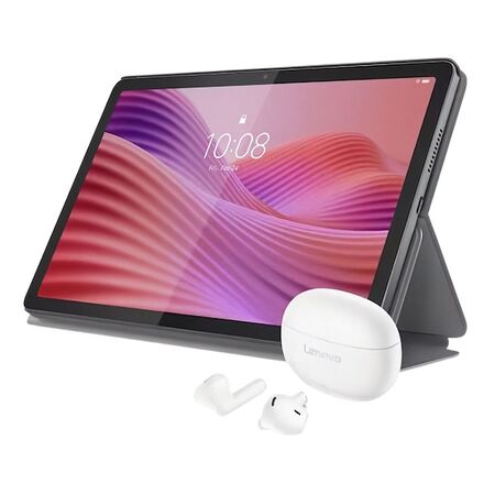 TABLET LENOVO TAB 10.1"FHD/4GB/128GB/LUNAR GREY +FUNDA + auriculares inalámbricos Bluetooth MARCA LENOVO