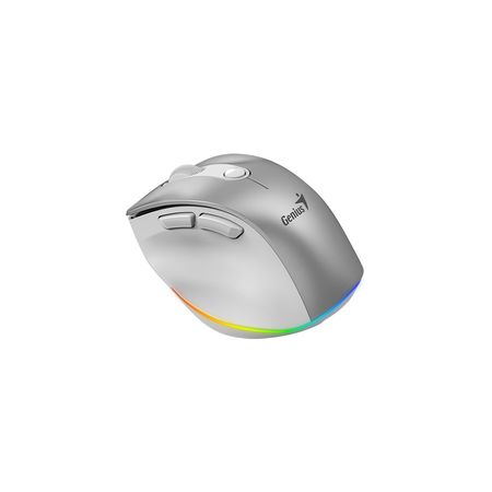 Mouse Genius Ergo 9000S Pro 2.4GHZ Bluetooth Plata
