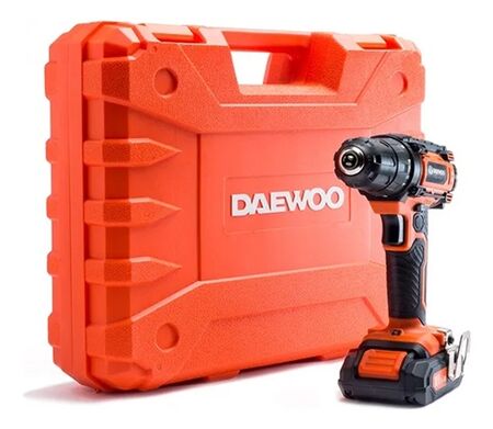 Taladro Atornillador Inalámbrico Daewoo DACD1800V2 18V Con Maletín 55 Accesorios