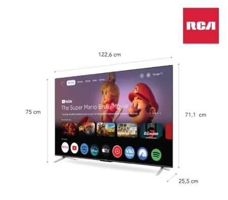 TV LED 4K 55" RCA G55P7UHD-F - UHD, NETFLIX, YOUTUBE, DISNEY+, GOOGLE TV