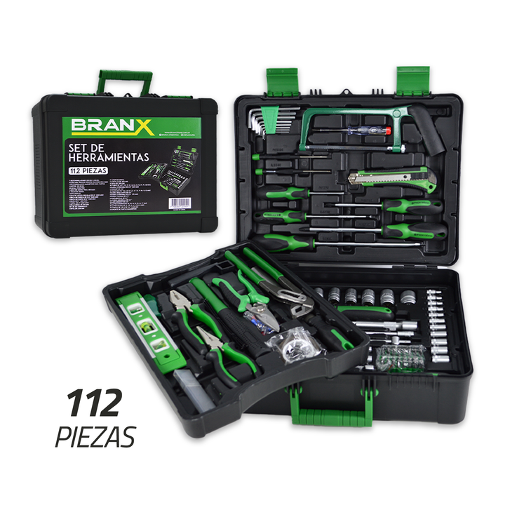 Set Juego Herramientas Maletin Branx 112 Pzas Cromo Vanadio - Vista 4