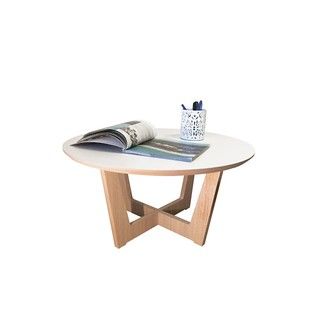 Mesa Ratona Thai Small Color  Blanca y Roble