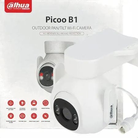 Cámara Domo PT Dahua Lente Dual 3+3 Megapíxeles WiFi 360° Disuasión
