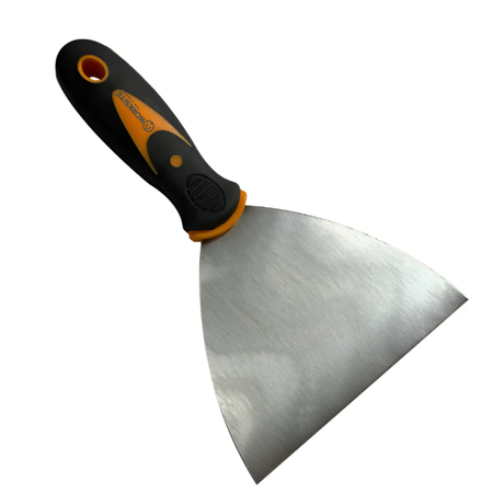 Espatula Plana Flexible Worksite 150mm Albañil Acero 6