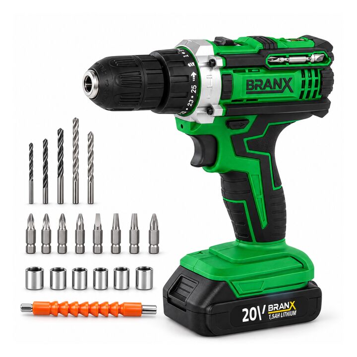 Taladro Atornillador Inalmbrico Branx Bateria 18v Litio - Vista 2