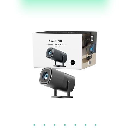 Proyector Gadnic Portátil FHD Android TV Screen Miroring 9000 lumenes