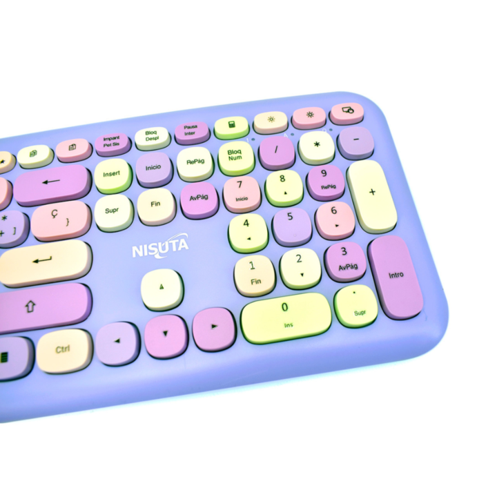 TECLADO + MOUSE NISUTA (C:VIOLETA NSWI95CO) - Vista 2