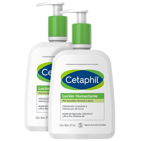 Set Cetaphil Locion Humectante Piel Normal A Seca 473ml x2
