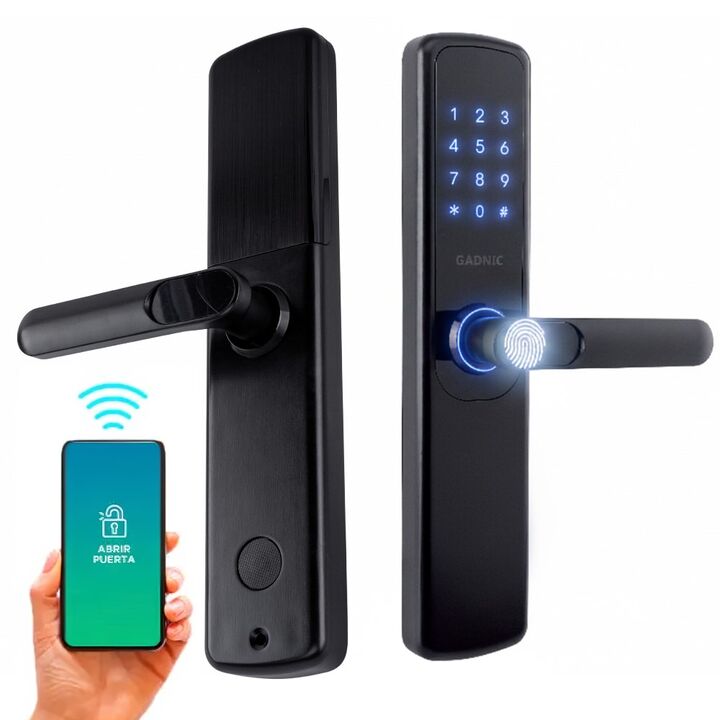 Cerradura Biométrica Gadnic Smart-L Huella Digital Bluetooth - Vista 1