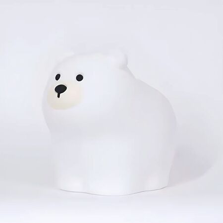 Velador Infantil Usb Recargable Silicona Oso Polar