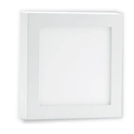Panel Plafon Foco 18w Para Aplicar Cuadrado X 4 U 3000k Luz Cálida