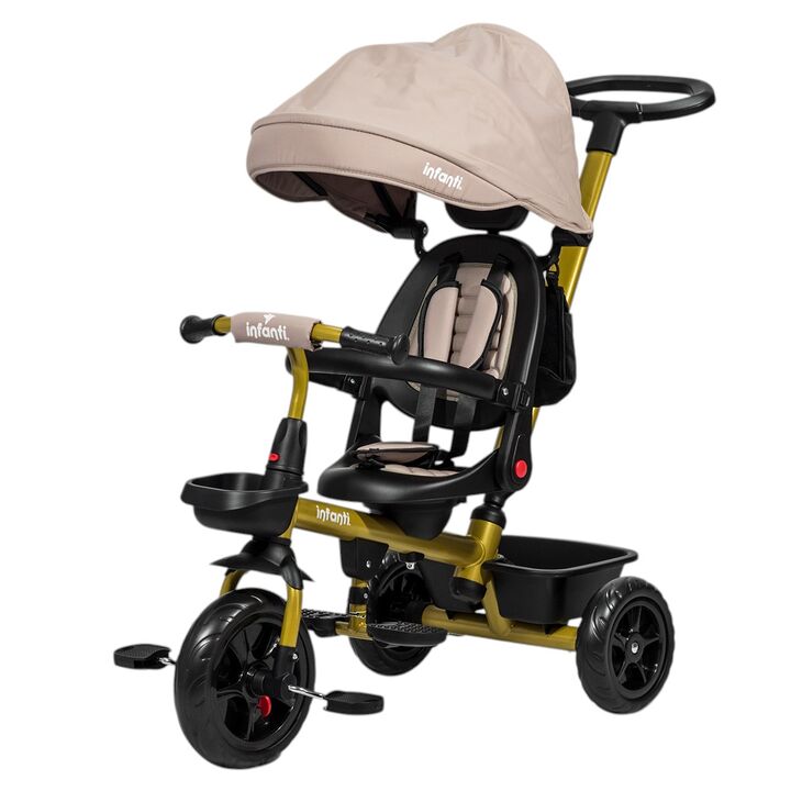 Triciclo multifuncional Infanti JY-T07B Dorado - Vista 1
