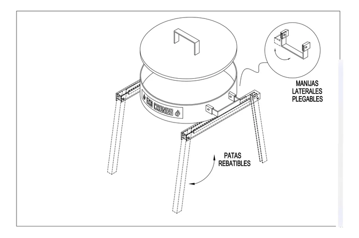 Disco De Arado Para Cocinar Con Tapa Eco Cronos Modelo Terra - Vista 2
