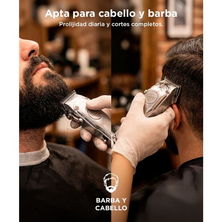 Máquina de Cortar Pelo Gadnic 1919B Acero Inoxidable Uso Profesional 5w Recargable + 8 Peines - Vista 5