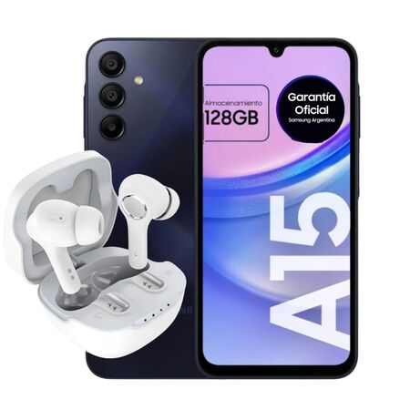 Samsung Galaxy A15 128GB + Auriculares Colmi Bluetooth A8 Inalámbricos