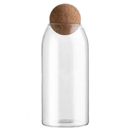 Frasco De Vidrio Boule Borosilicato 9x25cm Nonfork Transparente