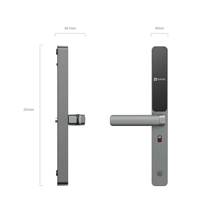 Cerradura Ezviz DL06 Smart Home Huella Gris - Vista 4