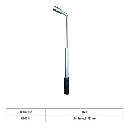 Llave L Harden para Auxilio Telescópica Encastre 1/2 Pulgada