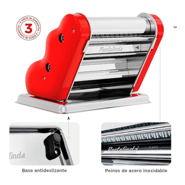 Pastalinda Maquina Clasica 200 Roja Color Rojo - Vista 5