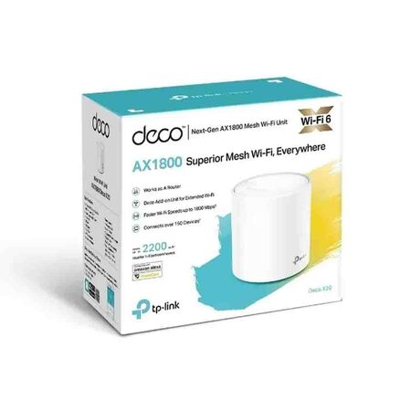 Sistema Mesh Tp-Link Deco x20 1 Pack AX1800 Blanco