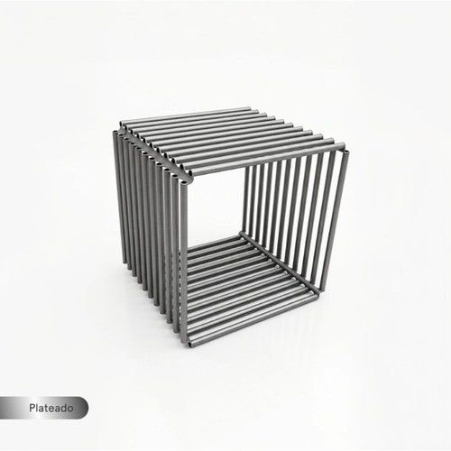 Cubo Modular Metalico DS Home Decoracion Plata - Vista 1
