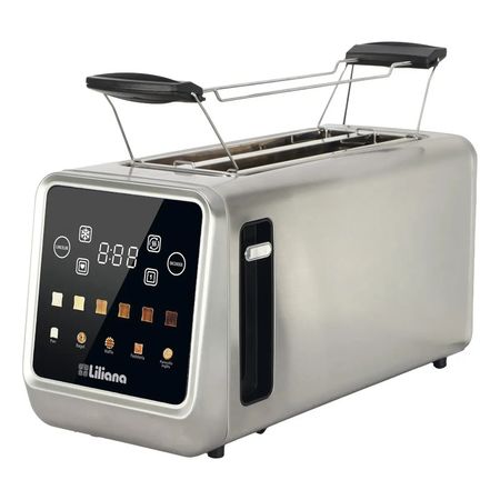 Tostadora Digital De 2 Bocas Liliana At942 Panel Led 1400w Gris