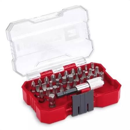 Set Einhell de Puntas 32 Piezas Encastre Hexagonal 1/4 Pulgada con Adaptador