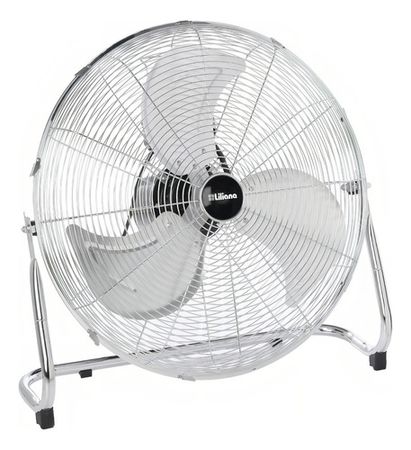Ventilador De Piso Liliana Vtfm18 Turbo 3 Palas Plateado 18 Color De La Estructura Cromo Diametro 18   Material De Las Aspas Metal
