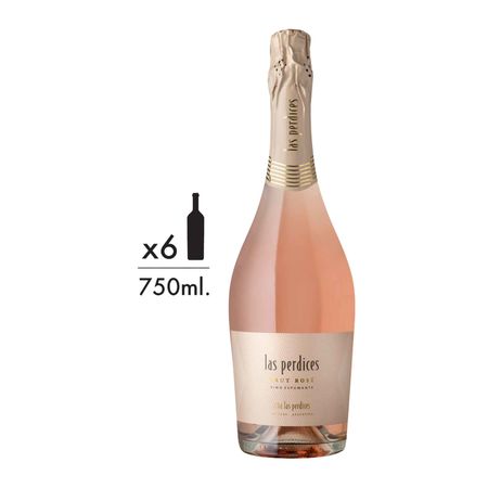 Espumante Las Perdices Charmat Extra Brut Rose Caja x 6