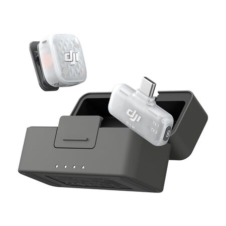 Mic Mini 2S DJI (1 TX + 1 RX Móvil Para Celulares USB-C + Estuche De Carga)
