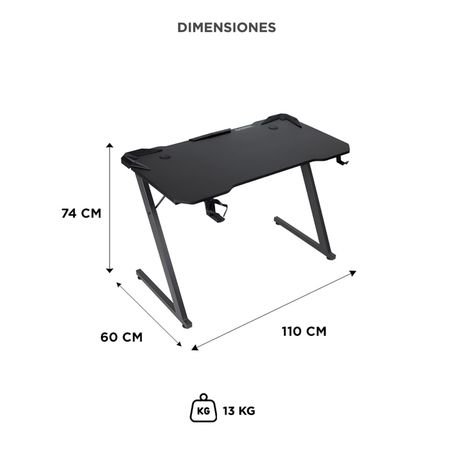 Escritorio Gamer Gadnic Fibra de Carbono