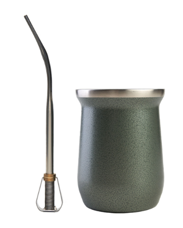 Mate Pampero Origen Con Bombilla Verde