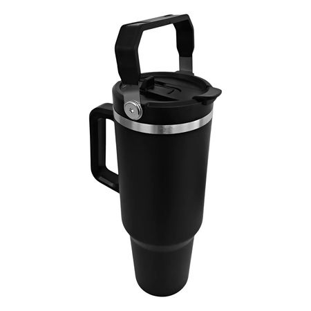 Vaso Térmico Con Sorbete Y Manija Acero Inoxidable 1200ml