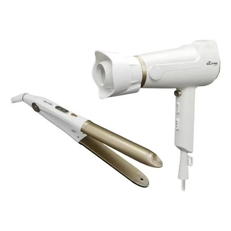 Kit Planchita De Pelo By-618 + Secador By-571 2000w Combo