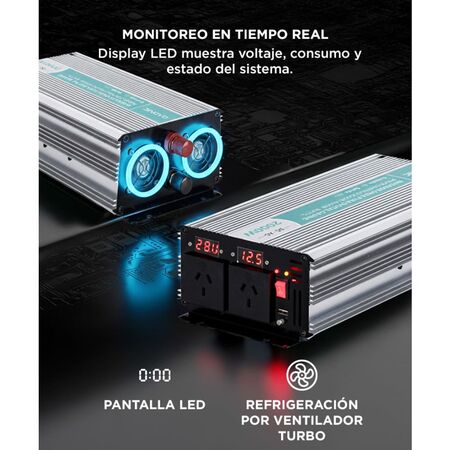 Inversor Onda Pura Corriente Gadnic IV-15 2000w