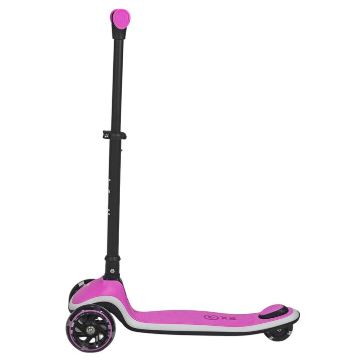 Monopatín plegable con luces LED Infanti rosa - Vista 4