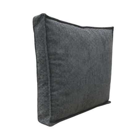 Almohadon Chenille Algarrobo 50x50x10 Premium decorativo Gris oscuro