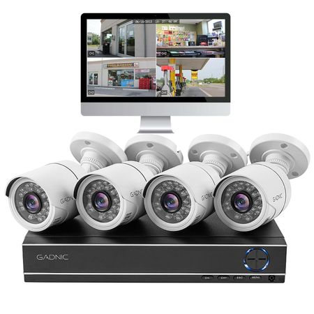 Cámaras de Seguridad PK1100 DVR Gadnic x4 Interior Exterior IP CCTV Visión Nocturna