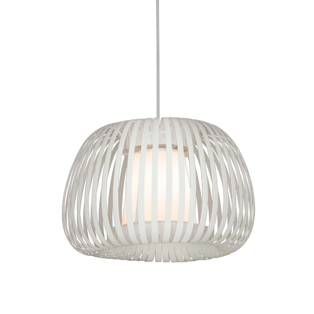 Colgante Moderno Tambor M Ø50cm E27 Apto Led Blanco