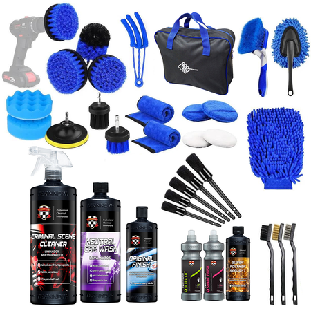 Kit Limpieza Vehicular Detail 24 Piezas 6 Productos Ternnova