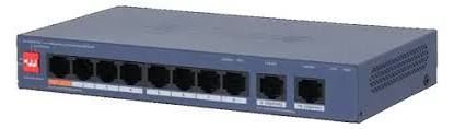 Switch Dahua 8 Puertos PoE Gigabit 10/100 con Uplink