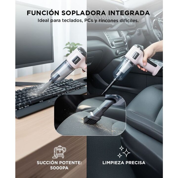 Aspiradora De Mano Inalámbrica Gadnic 80W Multiuso 4 En 1 - Vista 3